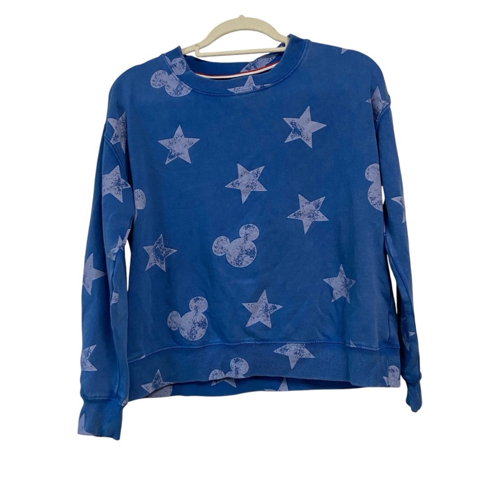 Disney Parks Mickey Mouse Icon Americana Pullover Sweatshirt Womens size S or XS